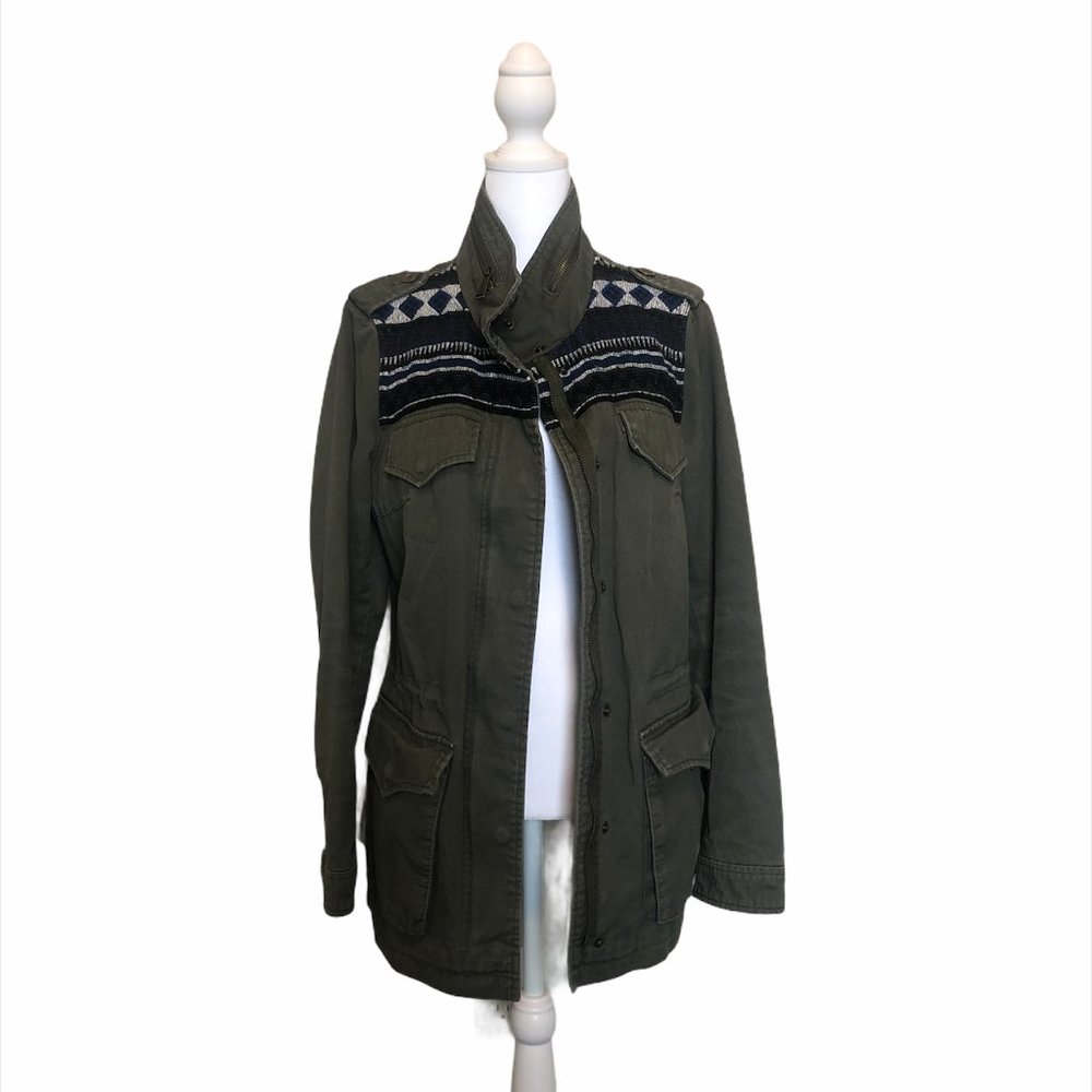Green BCBGeneration Utility Jacket Size Medium